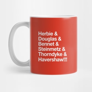 Herbie - Original “&” List (White on Red) Mug